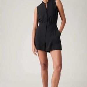Athleta Black Brooklyn Utility Romper. Size 10
